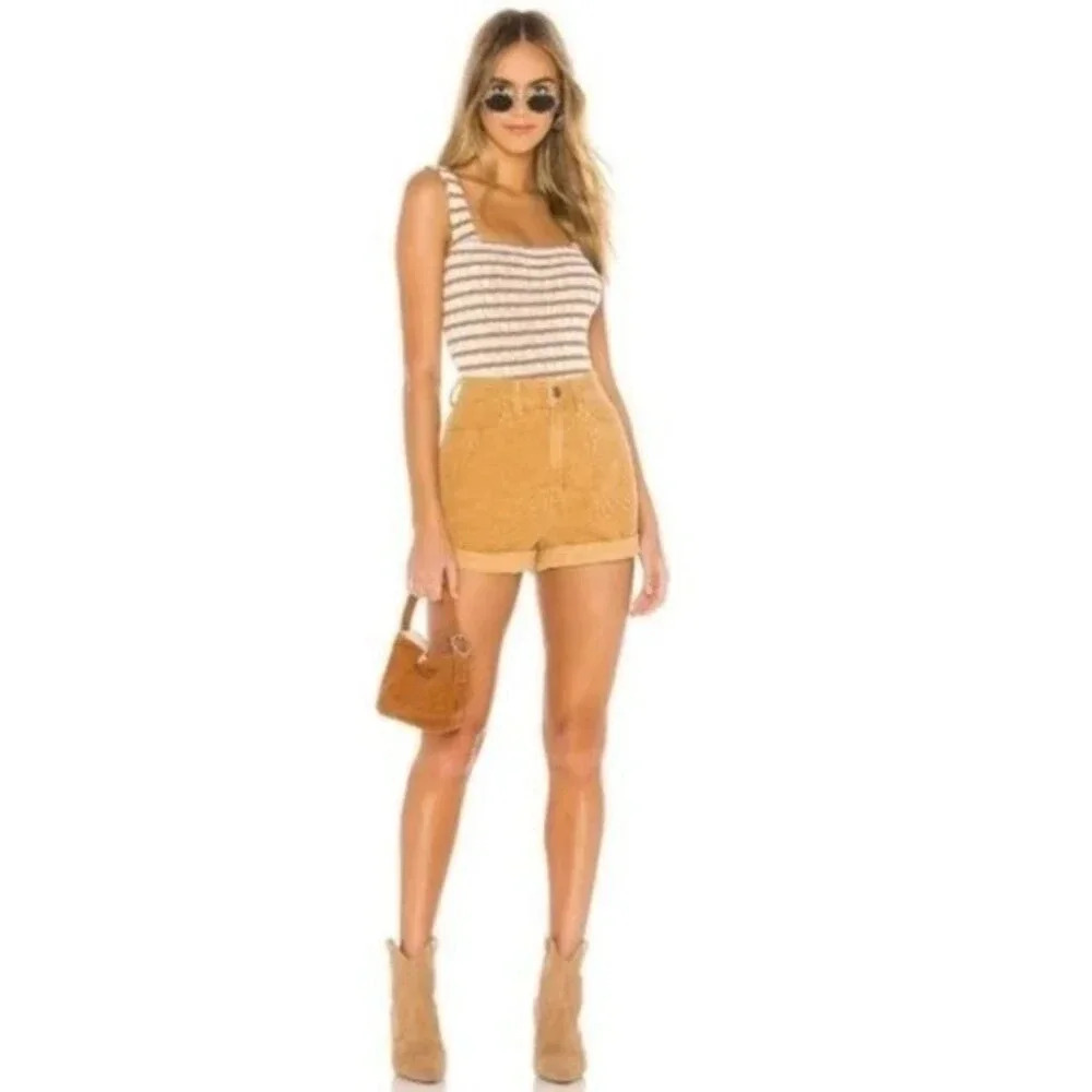 SHOW ME YOUR MUMU Rory Bodysuit in Caramel Size XS